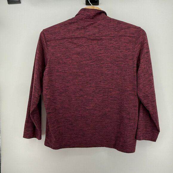 01.ALGOMax Lightweight 1/4 Zip Performance Long Sleeve XXL Burgandy Athletic - Picture 4 of 11